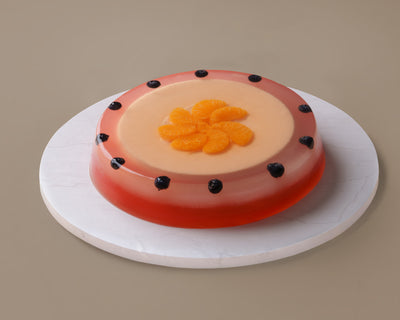 Gelatina con Mousse de Mandarina
