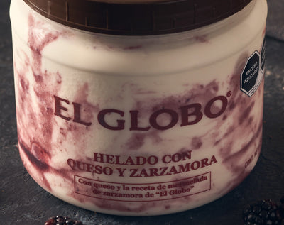 Helado de Queso con Zarzamora