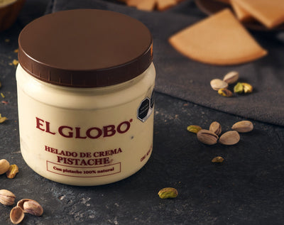 Helado de crema Pistache