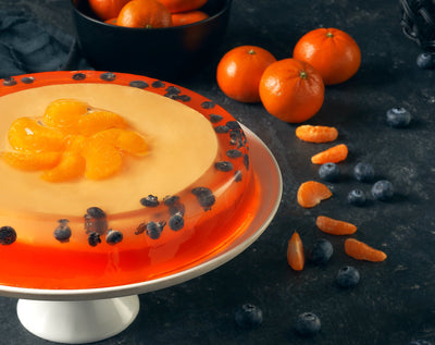 Gelatina con Mousse de Mandarina