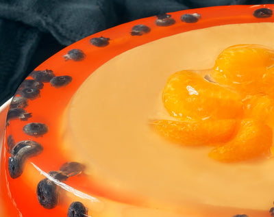 Gelatina con Mousse de Mandarina