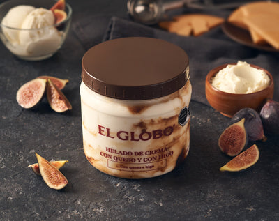 Helado de Crema con Queso y con Higo